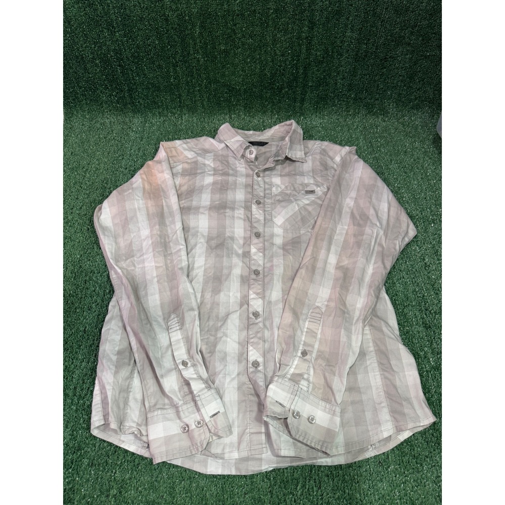 Arcteryx Men's Plaid Long Sleeve Button Up Shirt Casual Outdoor Travel